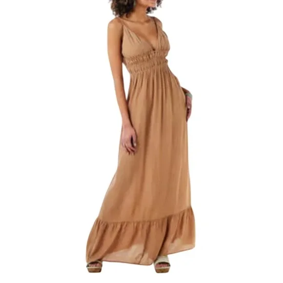 knee length dresses for ladies Leighton Black Maxi Dress main image 0